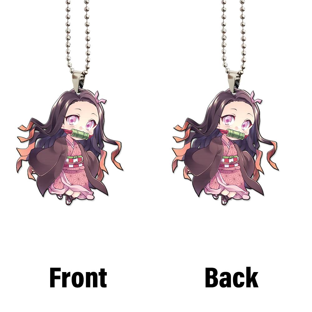 Anime Demon Slayer Nezuko Ornament Custom Car Interior Accessories