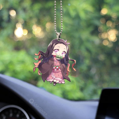 Anime Demon Slayer Nezuko Ornament Custom Car Interior Accessories
