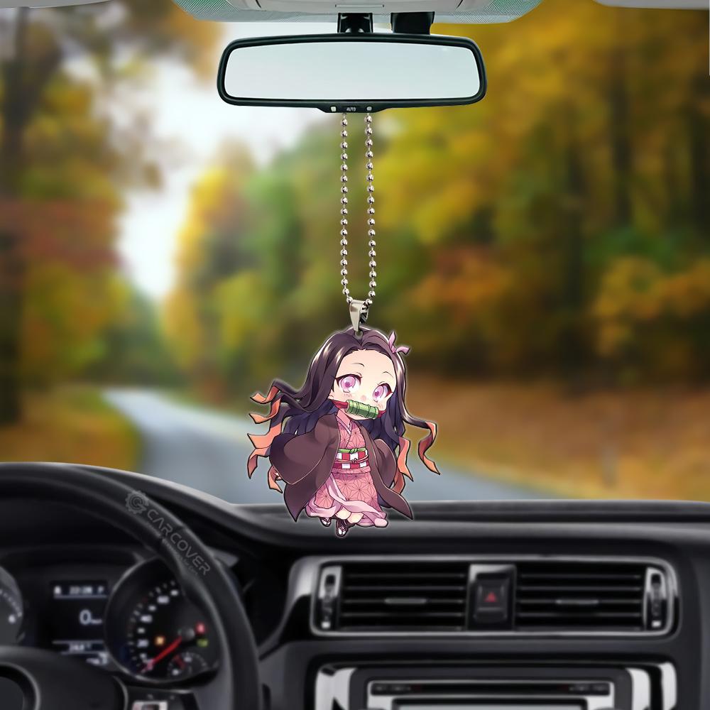 Anime Demon Slayer Nezuko Ornament Custom Car Interior Accessories