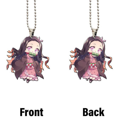 Anime Demon Slayer Nezuko Ornament Custom Car Interior Accessories
