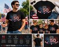 America 250th Anniversary Shirt – 1776–2026 Patriotic Fireworks T-Shirt, USA Independence Day Graphic Tee