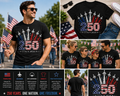 America 250th Anniversary Fighter Jet Shirt – Patriotic 1776–2026 USA T-Shirt, Red White Blue Freedom Graphic Tee