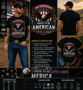 Proud to Be American 250th Anniversary Eagle 1776–2026 Patriotic T-Shirt