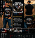 250 Years of Freedom Patriotic Eagle 1776–2026 Independence Day T-Shirt