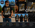Milwaukee Brewers Vintage Baseball Glove & Bat T-Shirt – Retro American Flag Fan Graphic Tee for Men, Women & Kids
