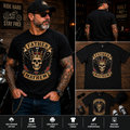Father of Mayhem Skull Graphic T-Shirt for Dads – Funny Rocker Dad Vintage Gothic Tee