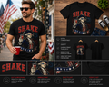 Funny Shake 4th of July George Washington Patriotic T-Shirt | Independence Day Party Tee