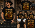 Say When Skeleton Cowboy Western Graphic T-Shirt, Vintage Skull Gunslinger Tee, Funny Wild West Outlaw Shirt for Men Women