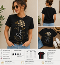Vintage Bruno Rose Butterfly Love Floral Graphic T-Shirt