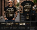 It's Not a Pimp Walk, It's Gout Funny Gout T-Shirt | Vintage Humor Graphic Tee