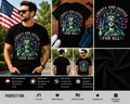 Liberty and Justice for All Statue of Liberty Patriotic USA Graphic T-Shirt