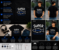 Super Tuna Fish Skeleton Graphic T-Shirt – Funny Minimal Ocean Tee