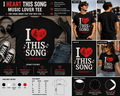 I Heart This Song Music Lover Graphic T-Shirt
