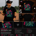 Freedom Pop Street Art T-Shirt – Statue of Liberty Bubble Gum Graphic Tee for Kids & Teens