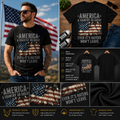 America A Country So Great Even Its Haters Won’t Leave Patriotic USA Flag T-Shirt