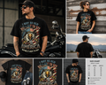 Vintage American Eagle Biker T-Shirt, Patriotic Skull Eagle Graphic Tee, Retro USA Freedom Shirt, Bold Statement Streetwear