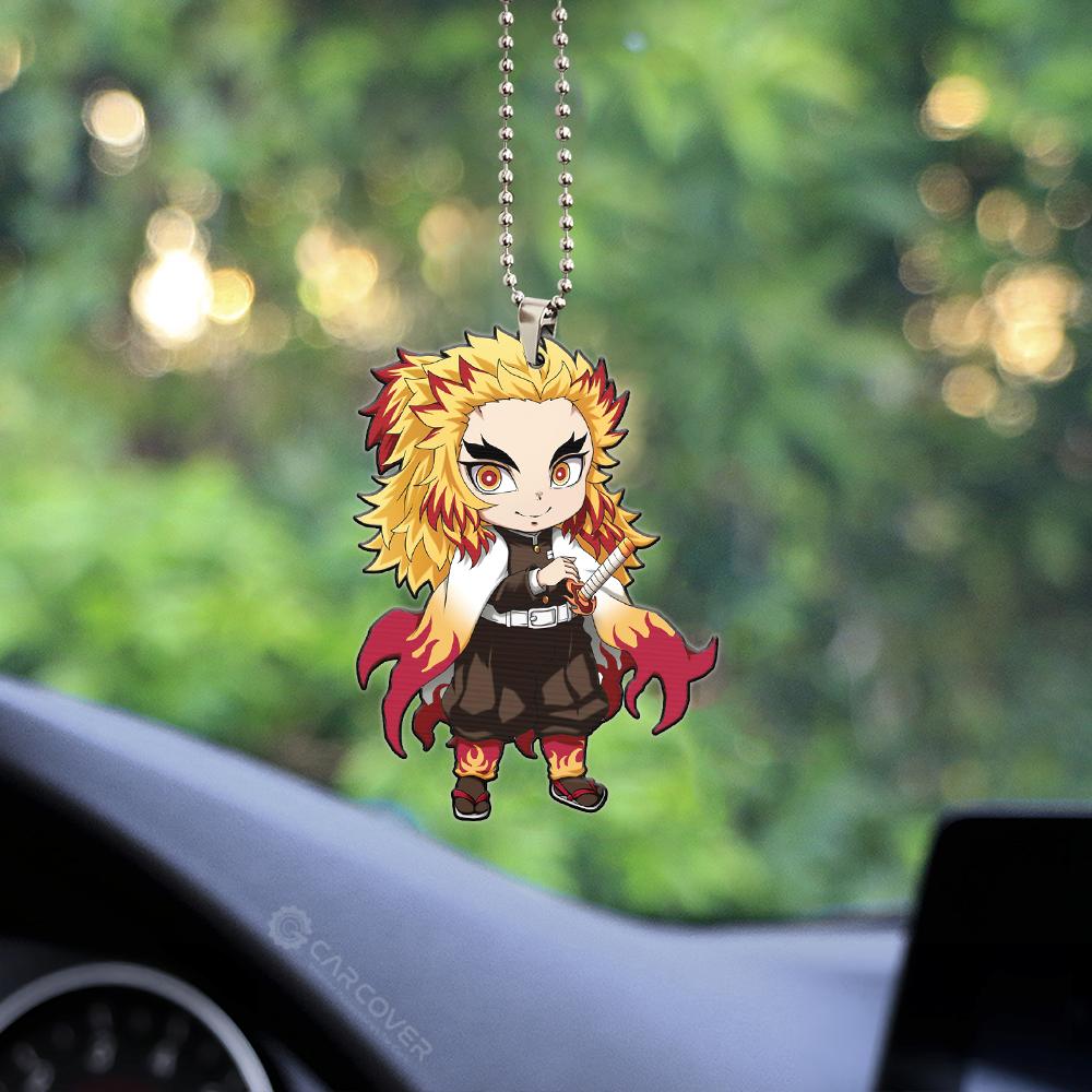 Demon Slayer Rengoku Ornament Custom Anime Car Accessories