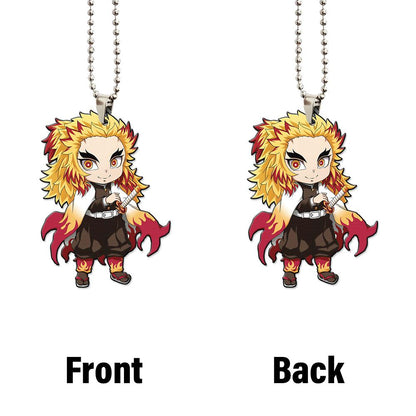 Demon Slayer Rengoku Ornament Custom Anime Car Accessories