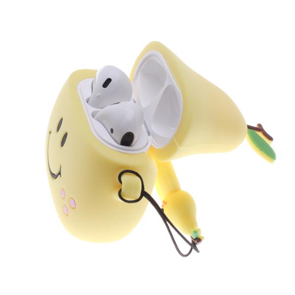 3D Pear Design Air Pods Silicone Case