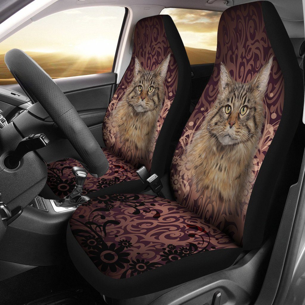 Maine Coon Car Seat Covers Vintage Car Accessories For Cat Lovers